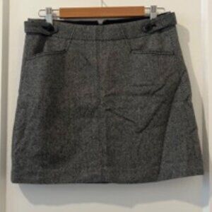 Madewell Herringbone Mini Skirt